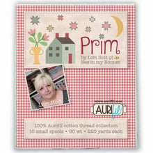Load image into Gallery viewer, Prim Thread Box Collection From Aurifil 50wt 10 small spools by Lori Holt Aurifil