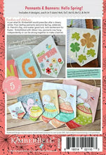 Load image into Gallery viewer, KIMBERBELL PENNANTS & BANNERS HELLO SPRING! MACHINE EMBROIDERY Kimberbell