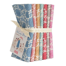 Load image into Gallery viewer, Tilda Windy Days FQB Fabric Choose From Blue, Camel/Coral, Red/Pink,  Grey/ Teal, Aella Stitch It Up VA