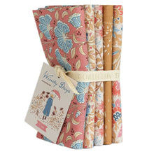 Load image into Gallery viewer, Tilda Windy Days FQB Fabric Choose From Blue, Camel/Coral, Red/Pink,  Grey/ Teal, Aella Stitch It Up VA