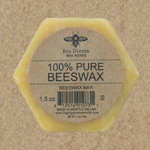 Beeswax Bar 100% Pure Beeswax by Big Dipper