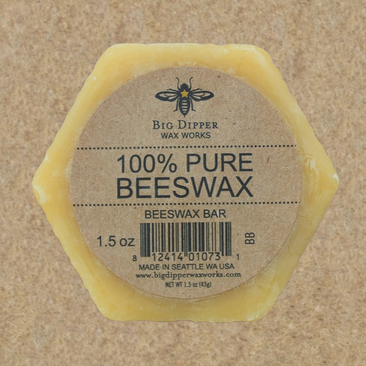 Beeswax Bar 100% Pure Beeswax by Big Dipper