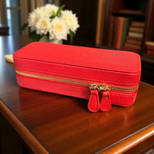 Load image into Gallery viewer, WinterBury Red Tool Case for needlework accessories. Perfect for traveling. Makes a lovely gift! - Stitch It Up VA