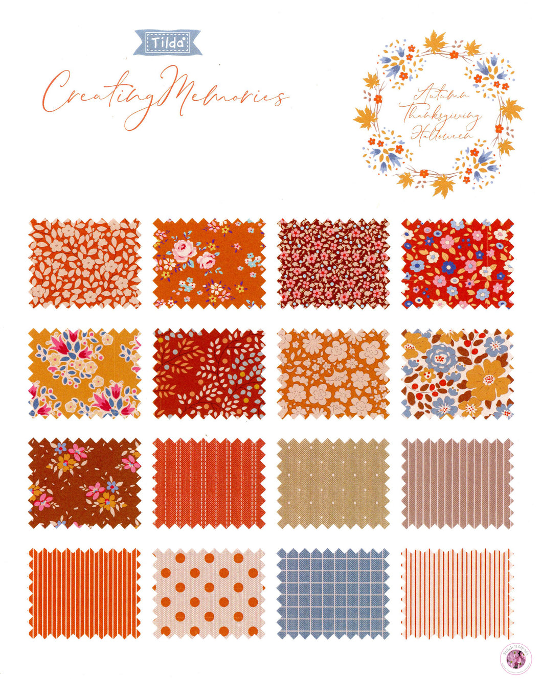 Tilda Creating Memories Autumn Seasonal Basics Collection FQB Fabric (16)