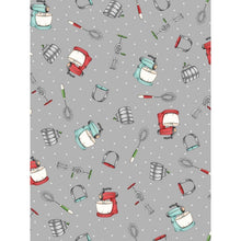 Load image into Gallery viewer, Happiness is Homemade Mixers Grey Fabric by Maywood Studio