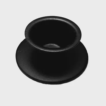Wrought Iron Taper Candle Holder Round Black