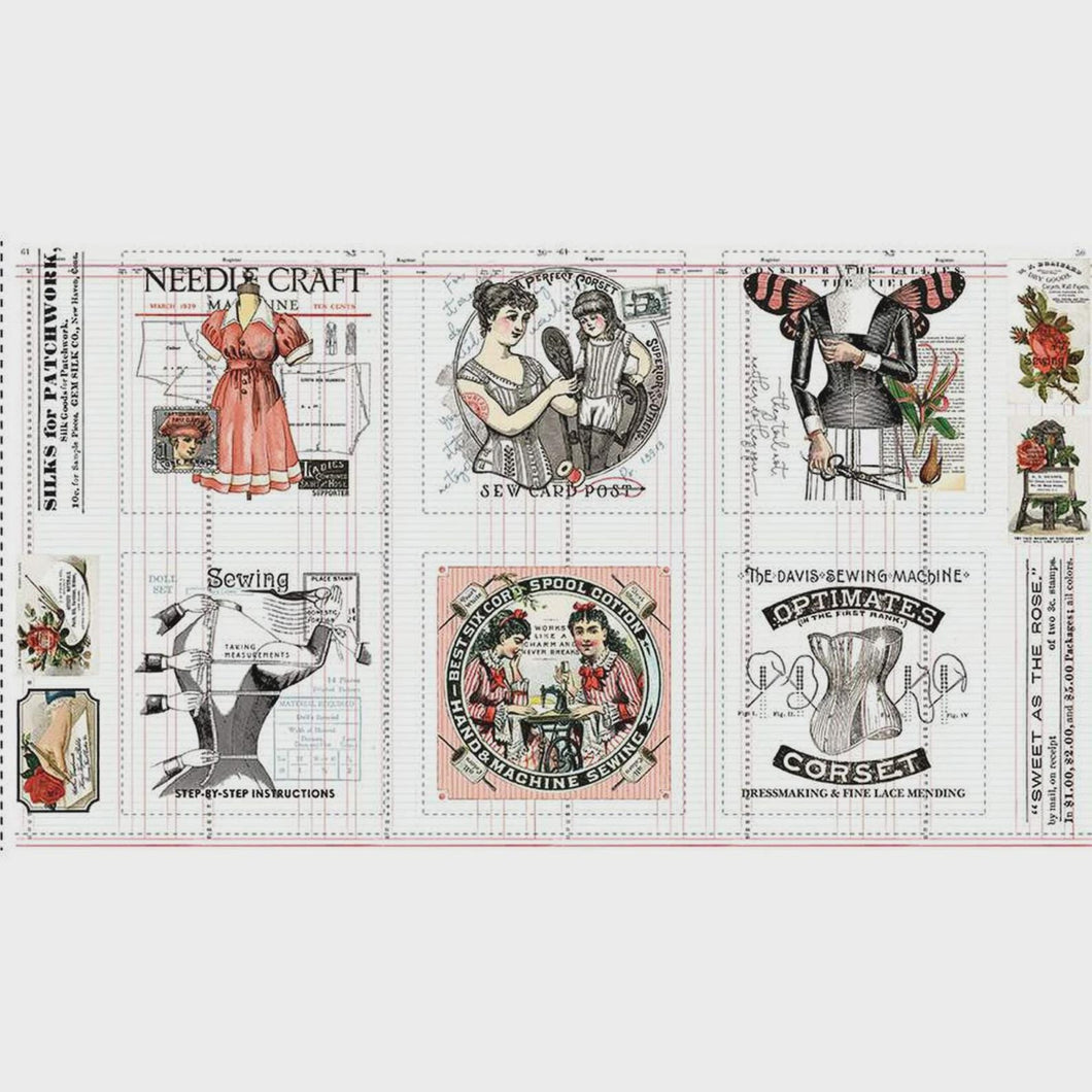 Sew Journal Digital Fabric Panels by Riley Blake 24"x43" Panel