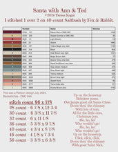 Load image into Gallery viewer, Santa with Ann &amp; Ted New Cross Stitch Chart by Teresa Kogut
