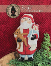 Load image into Gallery viewer, Santa with Ann &amp; Ted New Cross Stitch Chart by Teresa Kogut