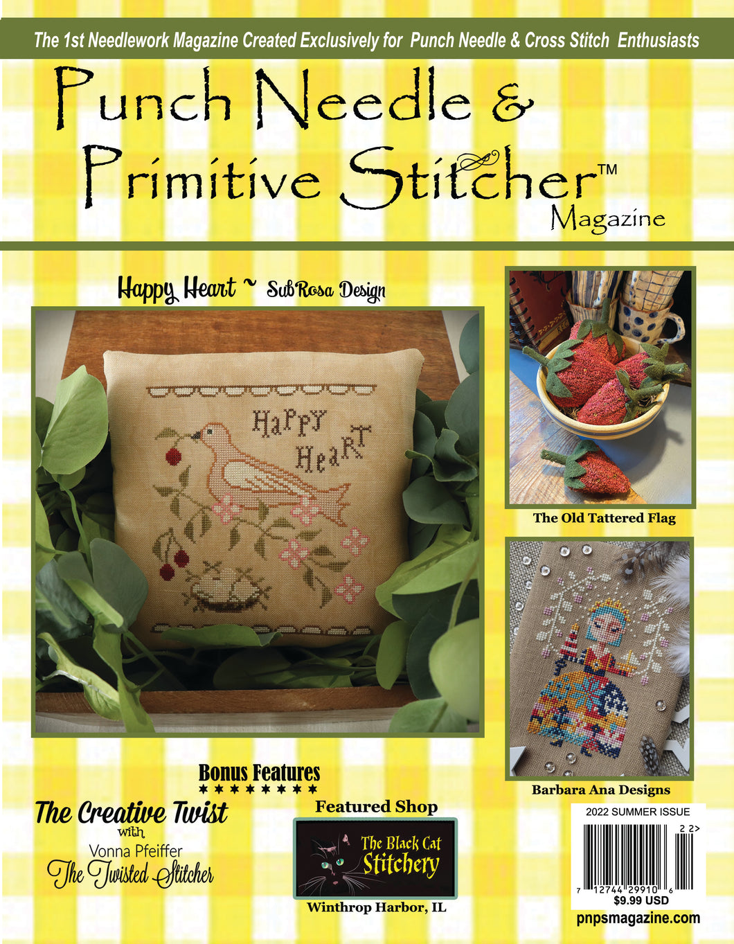 Punch Needle Magazine Summer 2022 Issue for Cross Stitchers Stitch It Up VA