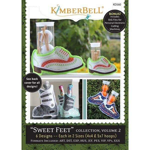 KIMBERBELL SWEET FEET COLLECTION, VOLUME 2 EMBROIDERY CD Kimberbell