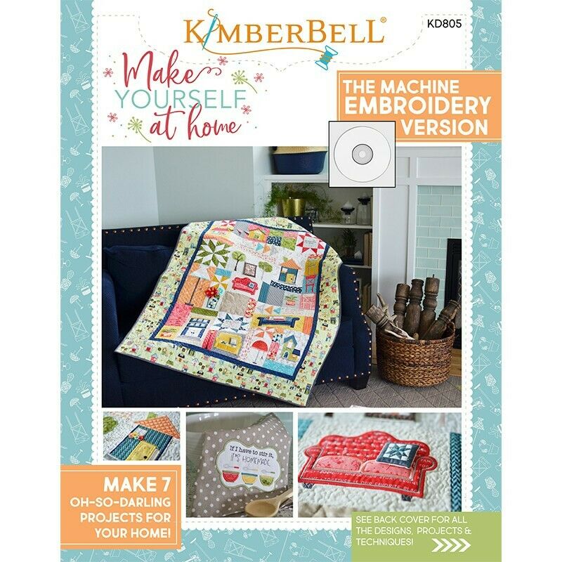 KIMBERBELL MAKE YOURSELF AT HOME EMBROIDERY CD  BOOK Kimberbell