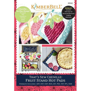 KIMBERBELL FRUIT STAND HOT PADS Machine Embroidery CD Kimberbell