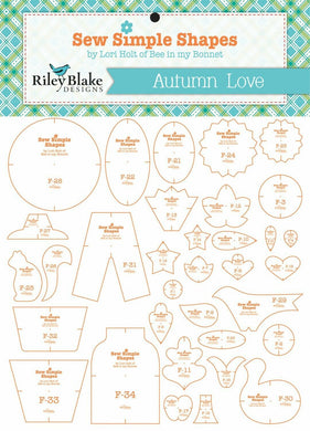Sew Simple Shapes Autumn Love Quilt Templates Set by Lori Holt Riley Blake