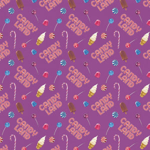 Purple Fabric Candy Land Stitch It Up VA