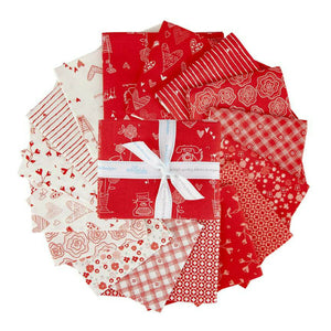 From the Heart Main Red FQB Fabric by Riley Blake Riley Blake
