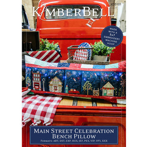 Main Street Bench Pillow ME CD by Kimberbell Kimberbell