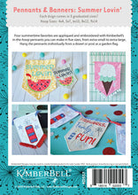 Load image into Gallery viewer, KIMBERBELL PENNANTS &amp; BANNERS: SUMMER LOVIN’ MACHINE EMBROIDERY CD Kimberbell