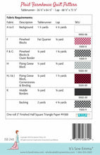 Load image into Gallery viewer, Plaid Farmhouse Quilt Pattern It&#39;s Sew Emma It&#39;s Sew Emma