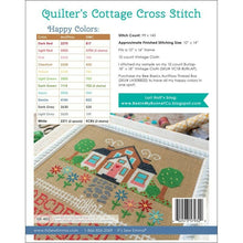Load image into Gallery viewer, Quilter&#39;s Cottage Cross Stitch Pattern by Lori Holt It&#39;s Sew Emma