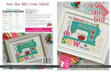 CROSS STITCH PATTERN -SEW SHE DID Stitch It Up VA