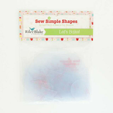 Lori Holt Let's Bake Sew Simple Shapes Clear Plastic Stitch It Up VA