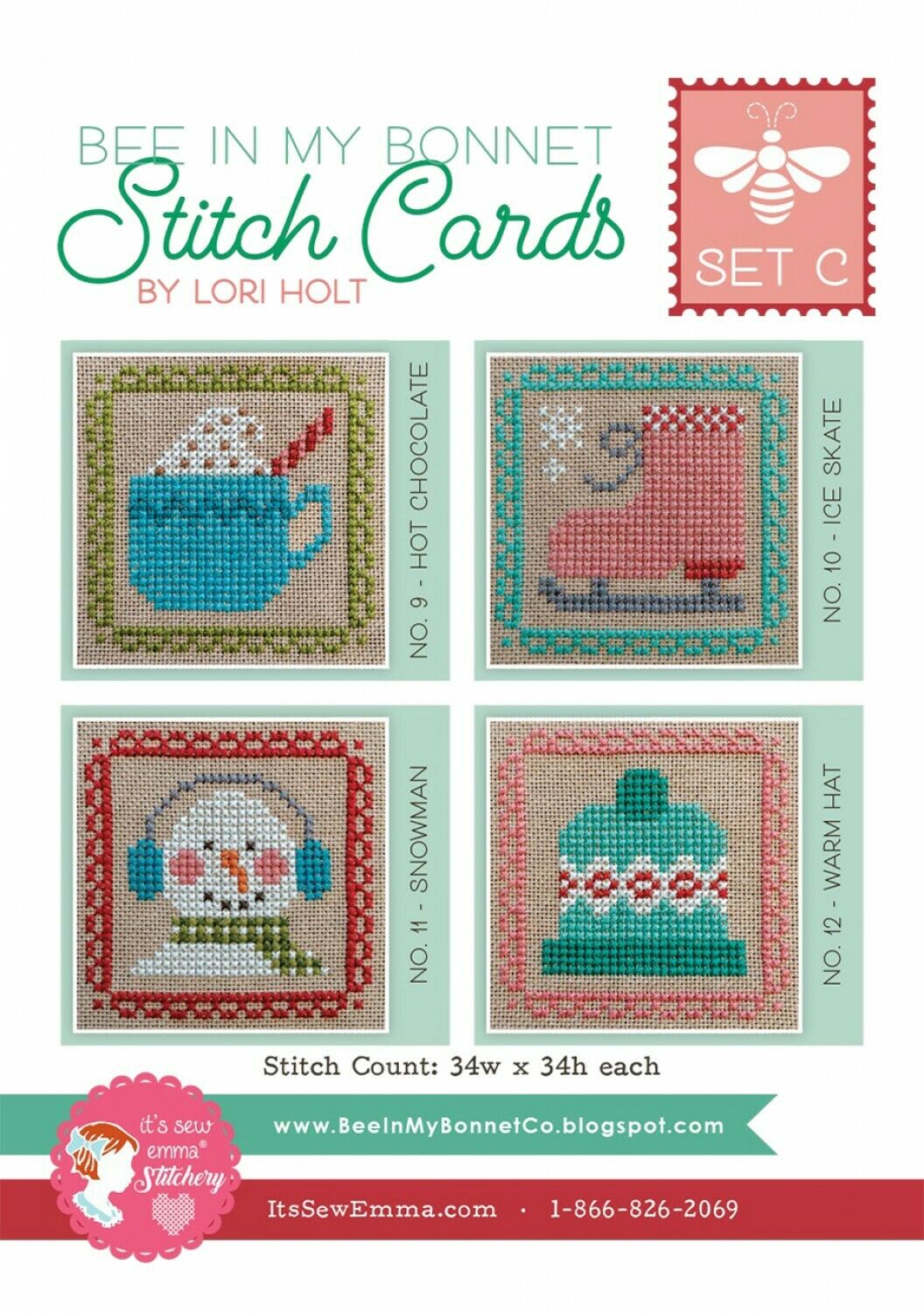 STITCH CARDS SET C by Lori Holt of Bee in my Bonnet Lori Holt