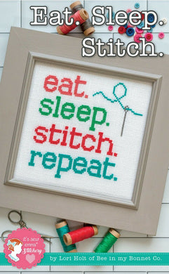 Eat. Sleep.Stitch.Repeat. Cross stitch pattern by It's Sew Emma It's Sew Emma