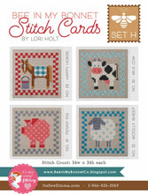 Load image into Gallery viewer, Stitch Cards by Lori Holt Set E, F G &amp; H Lori Holt
