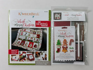 WE WHISK YOU A MERRY CHRISTMAS SEWING VERSION & EMBELLISHMENT KIT (SOLD TOGETHER Stitch It Up VA