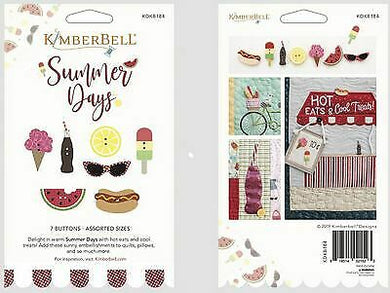Summer Days Buttons by Kimberbell 7 Buttons Kimberbell