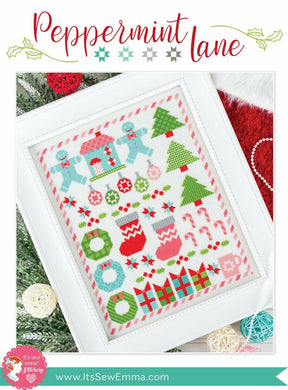 Peppermint Lane Cross Stitch Pattern by It's Sew Emma It's sew Emma