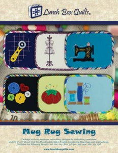 Mug Rug Sewing Designs by Lunch Box Quilts Stitch It Up VA