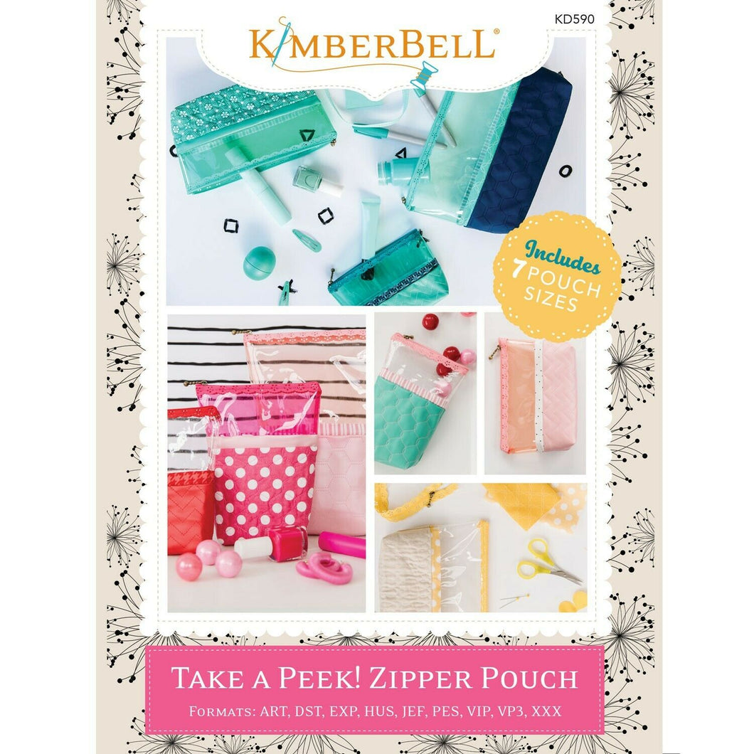 Take A Peek! Zipper Pouch ME CD by Kimberbell Designs Kimberbell