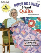 Load image into Gallery viewer, Fabric Cafe Quick As A Wink 3-Yard Quilts Pattern Book Stitch It Up VA