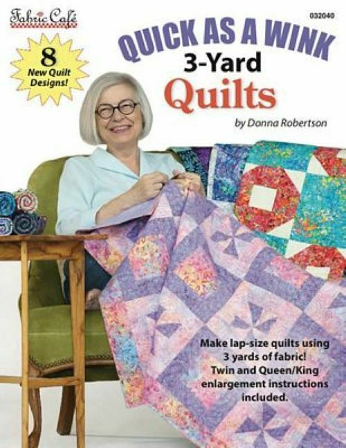 Fabric Cafe Quick As A Wink 3-Yard Quilts Pattern Book Stitch It Up VA