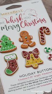 WE WHISK YOU A MERRY CHRISTMAS "HOLIDAY BUTTONS" by KIMBERBELL Kimberbell