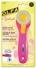 Load image into Gallery viewer, OLFA Splash Rotary Cutter Pink or Blue 45mm OLFA