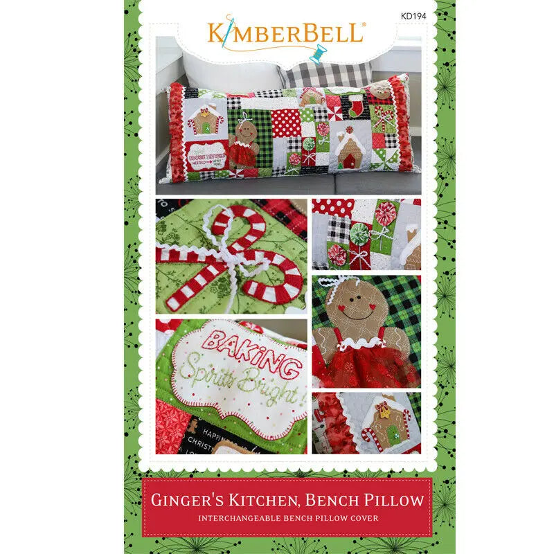 GINGER'S KITCHEN BENCH PILLOW SEWING VERSION by Kimberbell Kimberbell