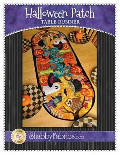 HALLOWEEN PATCH TABLE RUNNER PATTERN Shabby Fabrics