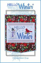 Load image into Gallery viewer, HELLO WINTER WALL HANGING ME CD by Janine Babich Design Stitch It Up VA