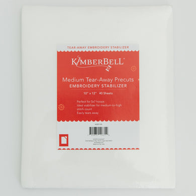 Kimberbell MediumTear Away Pre-Cuts Stabilizer Stitch It Up VA