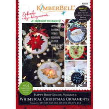 Load image into Gallery viewer, KIMBERBELL (KIT) WHIMSICAL CHRISTMAS ORNAMENT ME CD w/ BAMBOO HOOPS (SET OF 2) Kimberbell