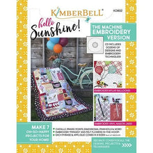 Load image into Gallery viewer, KIMBERBELL HELLO SUNSHINE! MACHINE EMBROIDERY CD WITH BOOK Kimberbell