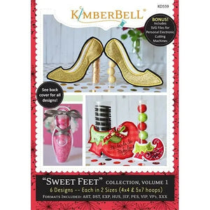 KIMBERBELL SWEET FEET COLLECTION, VOLUME 1 EMBROIDERY CD Kimberbell