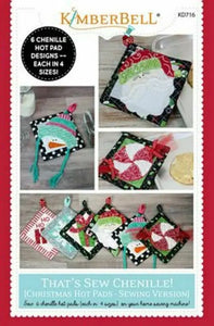 THAT'S SEW CHENILLE CHRISTMAS HOT PADS -PATTERN SEWING BOOKLET Kimberbell