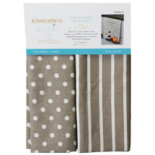 Load image into Gallery viewer, Tea Towels Dots and Stripes by Kimberbell Blanks Kimberbell