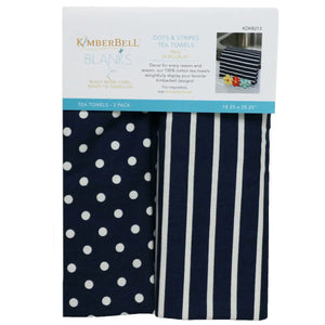 Tea Towels Dots and Stripes by Kimberbell Blanks Kimberbell