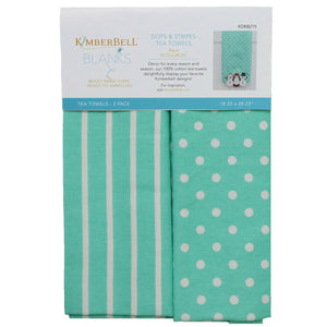 Tea Towels Dots and Stripes by Kimberbell Blanks Kimberbell