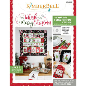 WE WHISK YOU A MERRY CHRISTMAS QUILT KIT (BLACK BORDER) EMBROIDERY Stitch It Up VA